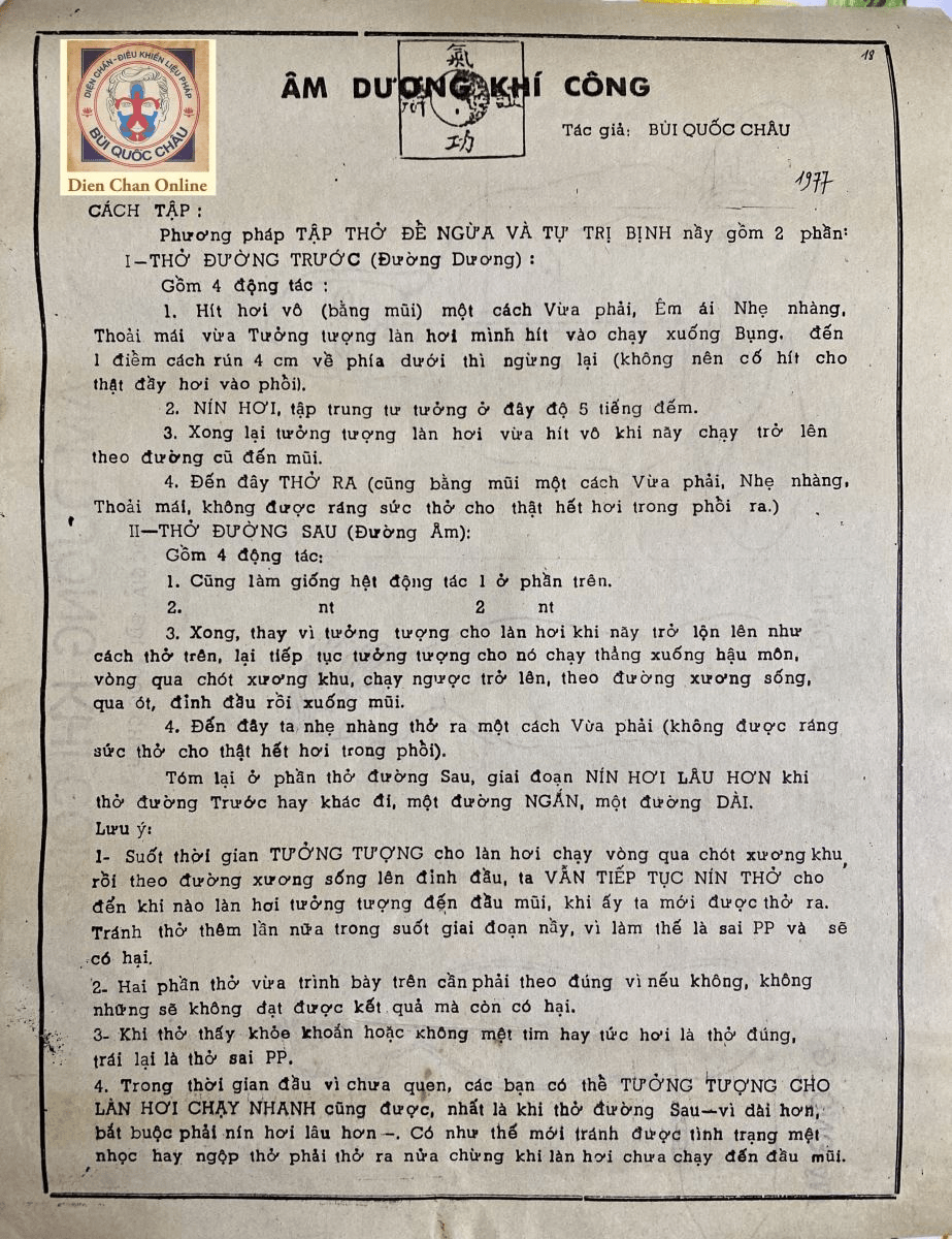 Yin e Yang Qigong del Prof. Bui Quoc&nbsp;Chau